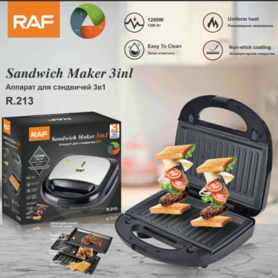 RAF Sandwich Maker 3 in 1